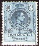 Spain 1909 Alfonso XIII 50 CTS Blue Edifil 277. España 1909 277. Uploaded by susofe